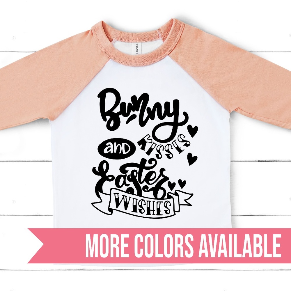UNISEX BUNNY KISSES & EASTER WISHES KIDS YOUTH